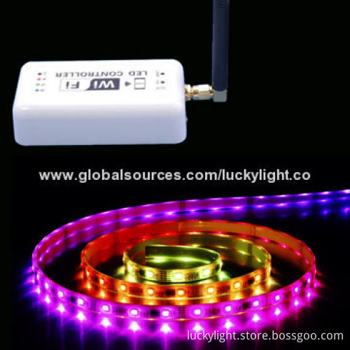 Flexible LED Strip, 20-22lm Lumen Per LED with Wi-Fi Controller